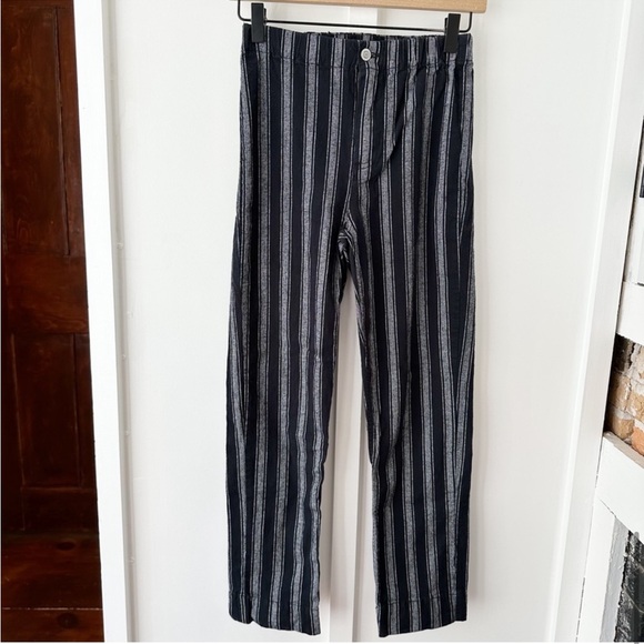 Brandy Melville Pants - BRANDY MELVILLE navy stripe Tilden pant